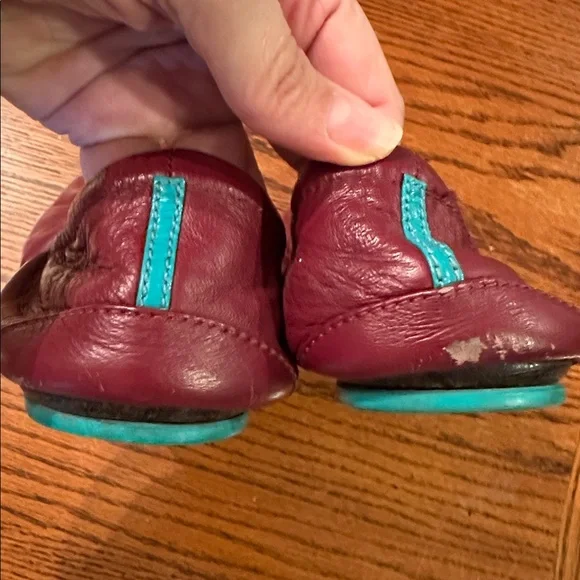 Women’s Tieks Burgundy Leather Flats size 11 - Picture 4 of 9
